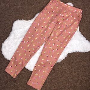 J.Crew Floral Pink Joggers Pants